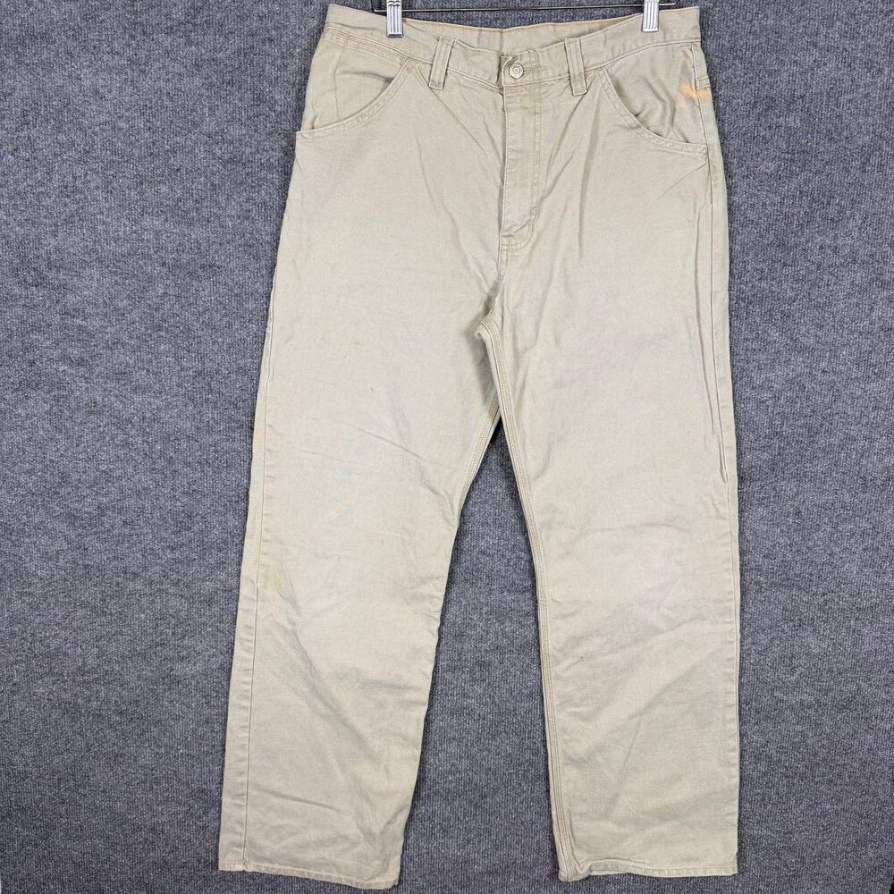 Gap Worker Jean Ouvrier Men's Size 32x30 Straight Leg Relaxed Linen Cotton Blend